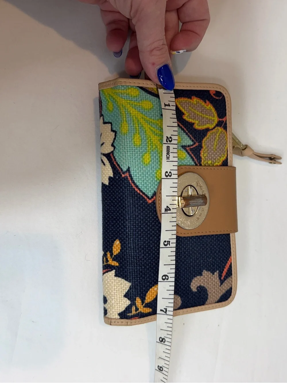 Spartina turn lock multicolored wallet